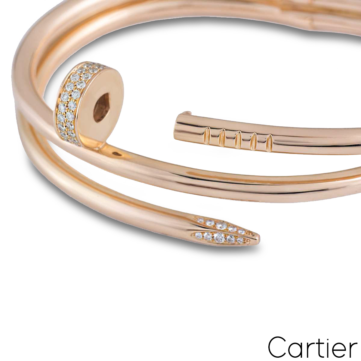 Cartier Juste Un Clou Diamond Bracelet Size 16 N6708416
